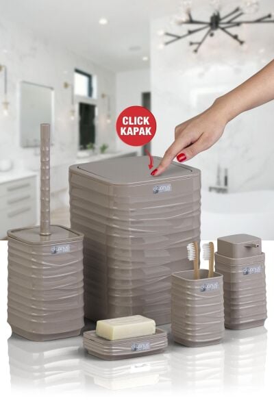 Okyanus Home Luna Vizon Kare 5'li Banyo Seti