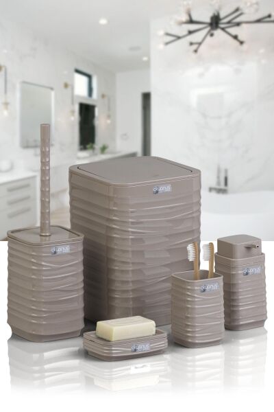 Okyanus Home Luna Vizon Kare 5'li Banyo Seti