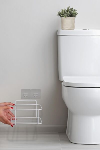 Okyanus Home Beyaz Eko Magic Askılı Kare Mina Çöp Kovası