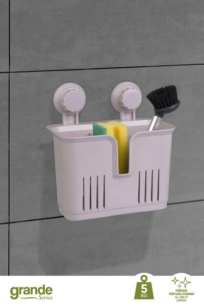 Okyanus Home Grande Mutfak ve Banyo Organizeri - 2 Fonksiyonlu - İster yapıştır, ister vidala