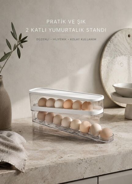 Okyanus Home İki Katlı Pratik Yumurtalık Standı