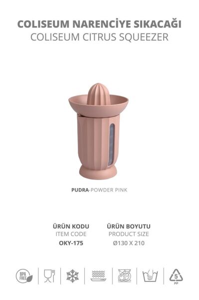 Okyanus Home Coliseum Pudra Ölçülü Narenciye Sıkacağı