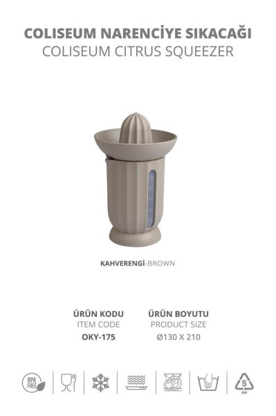 Okyanus Home Coliseum Vizon Ölçülü Narenciye Sıkacağı