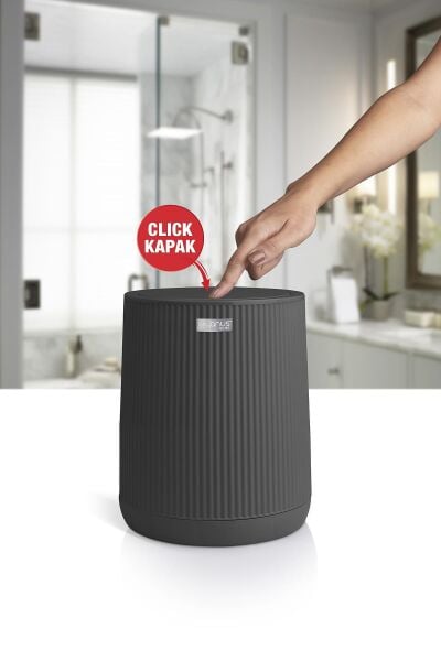 Okyanus Home Nida Antrasit Çöp Kovası