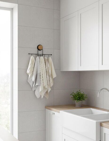 Okyanus Home Ahşap Desenli Magic Fix Sihirli Yapışkan Siyah 5'li Askı