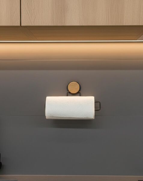Okyanus Home Ahşap Desenli Magic Fix Sihirli Yapışkan Siyah Kağıt Havluluk