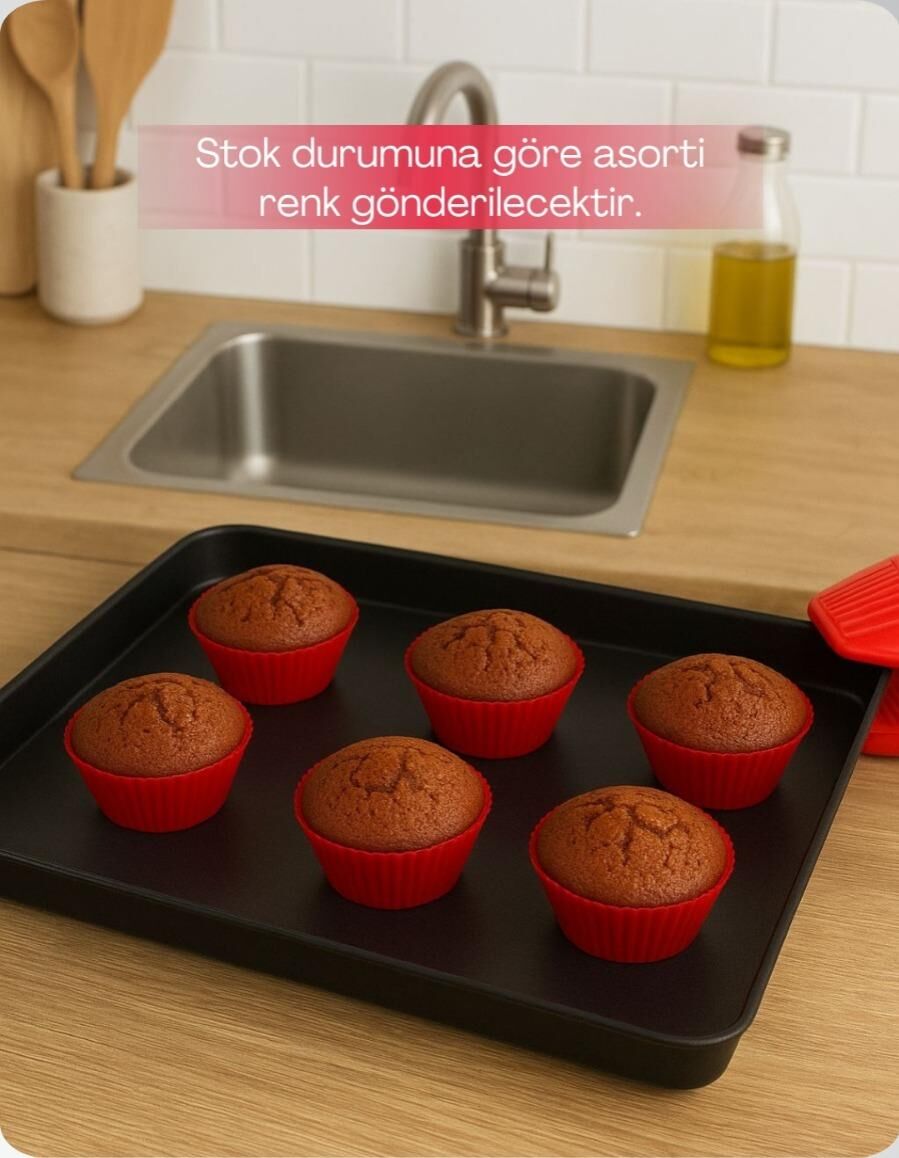 Okyanus Home 6'lı Silikon Cupcake Kalıbı