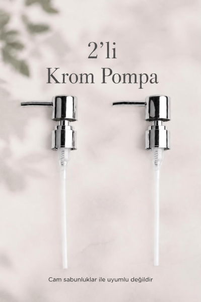 Okyanus Home Krom 2'li Yedek Sıvı Sabunluk Pompası