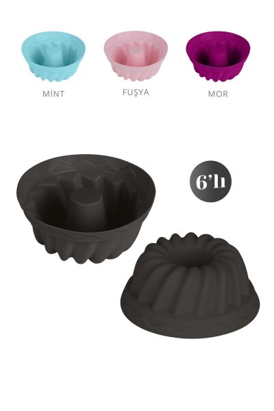 Okyanus Home 6'lı Silikon Cupcake Kalıbı