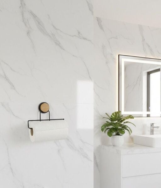 Okyanus Home Ahşap Desenli Magic Fix Sihirli Yapışkan Siyah Kağıt Havluluk