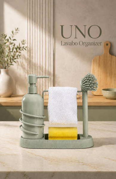 Okyanus Home Uno Lavabo Organizer - Yeşil