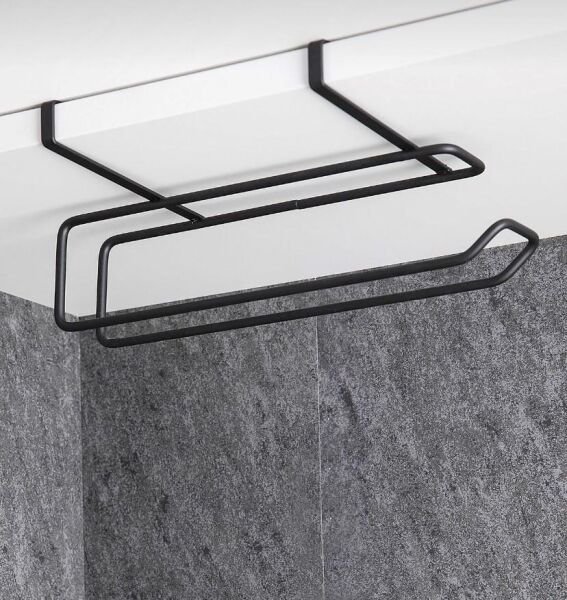 Okyanus Home Siyah Askılı Kağıt Havluluk