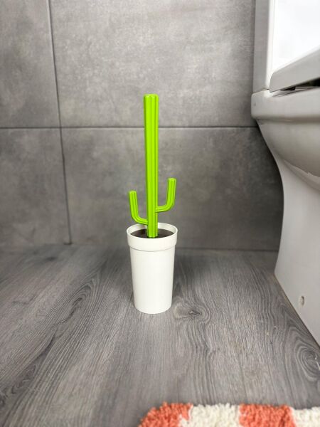 Okyanus Home Kaktüs WC Fırça Seti - Beyaz