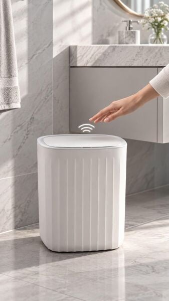 Okyanus Home Süper Hijyenik Pilli Çöp Kovası