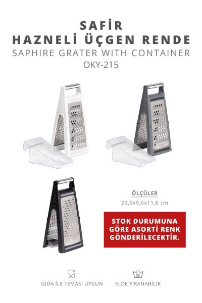 Okyanus Home Safir Hazneli Üçgen Rende