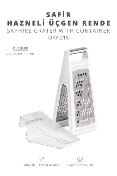 Okyanus Home Safir Hazneli Üçgen Rende