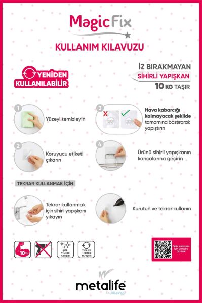 Okyanus Home Magic Fix Sihirli Yapışkan Krom Lamalı Üçgen Köşelik - 18 cm