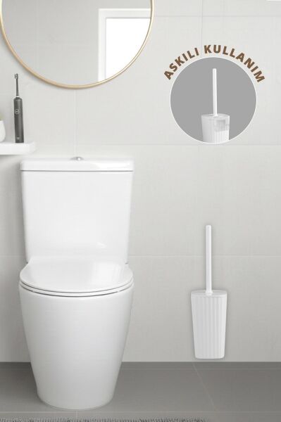 Okyanus Home Safir  Kendinden yapışkanlı Wc Fırçalık Beyaz