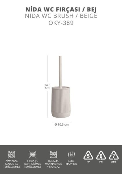 Okyanus Home Nida Bej Eko Wc Fırçalık