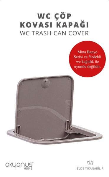 Okyanus Home Vizon Kare Yedek Çöp Kovası Kapağı