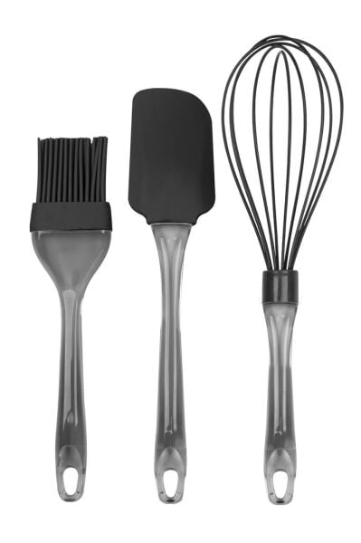 Okyanus Home Antrasit Silikon 3'lü Set