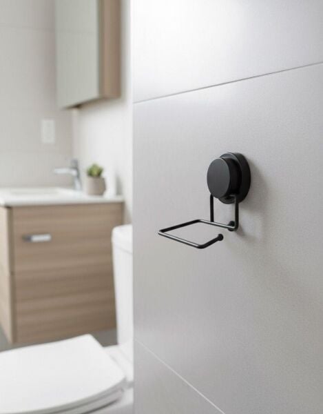 Okyanus Home Magic Fix Sihirli Yapışkan Siyah WC Kağıtlık