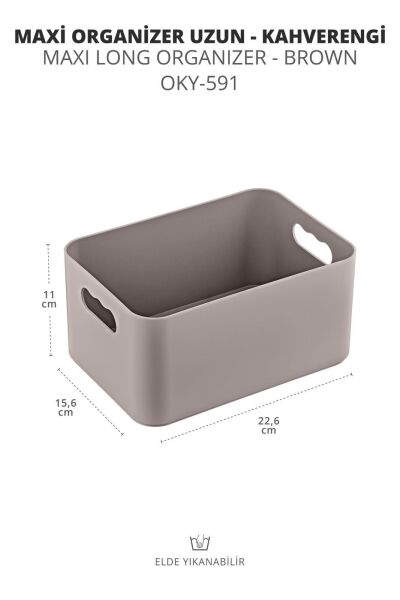 Okyanus Home  5 Parçalı Çok Amaçlı Bölmeli Organizer Seti - Vizon