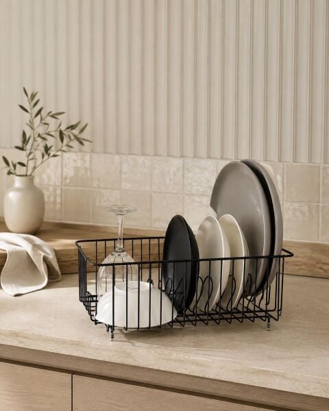 Okyanus Home Metal Derin Tabaklık \ Bulaşıklık - Siyah