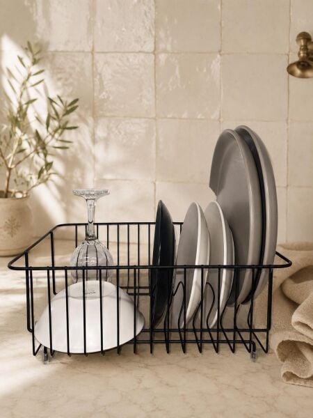 Okyanus Home Metal Derin Tabaklık \ Bulaşıklık - Siyah
