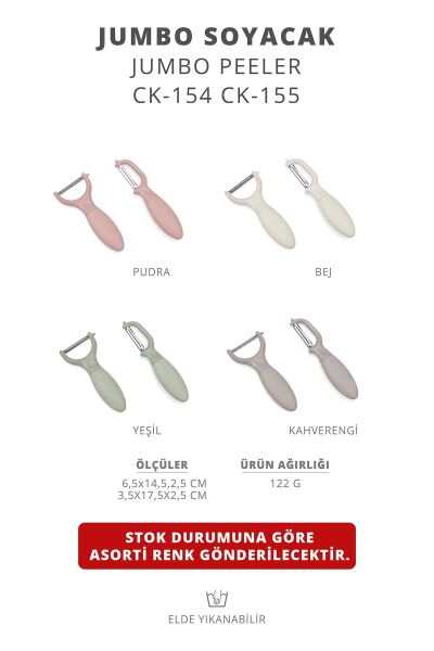 Okyanus Home Jumbo Yan ve Sapan Soyacak İkili Set
