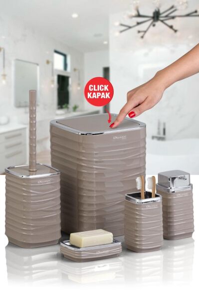 Okyanus Home Luna Vizon Kromlu Kare 5'li Banyo Seti