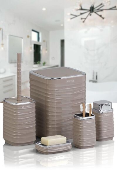 Okyanus Home Luna Vizon Kromlu Kare 5'li Banyo Seti